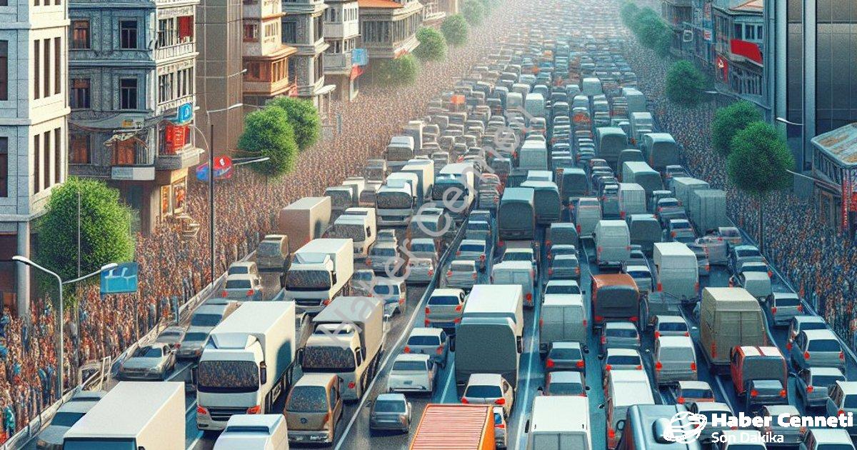 "Kütahya'da Araç Sayısı Rekor Kırdı: Merkez Nüfusunu Geride Bıraktı" başlıklı haber için fotorealist