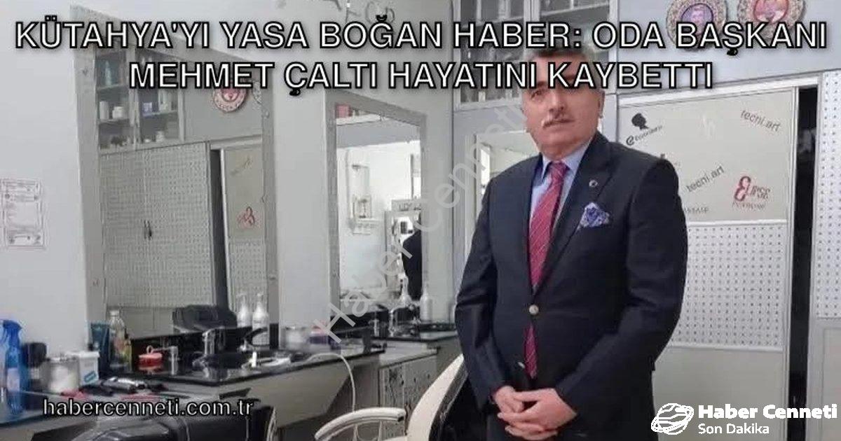 "Kütahya'yı Yasa Boğan Haber: Oda Başkanı Mehmet Çaltı Hayatını Kaybetti" başlıklı haber için fotore