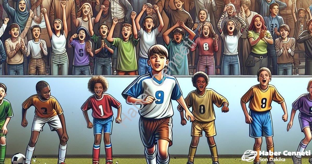 "Merkezefendi'de Geleceğin Yıldızları Sahada: U-9 Ligi Başladı" başlıklı haber için fotorealistik, p