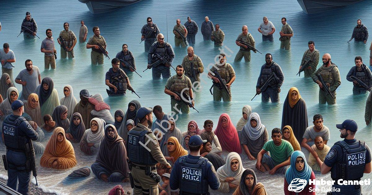 "İzmir Sahillerinde Hareketli Saatler: 120 Düzensiz Göçmen Yakalandı" başlıklı haber için fotorealis