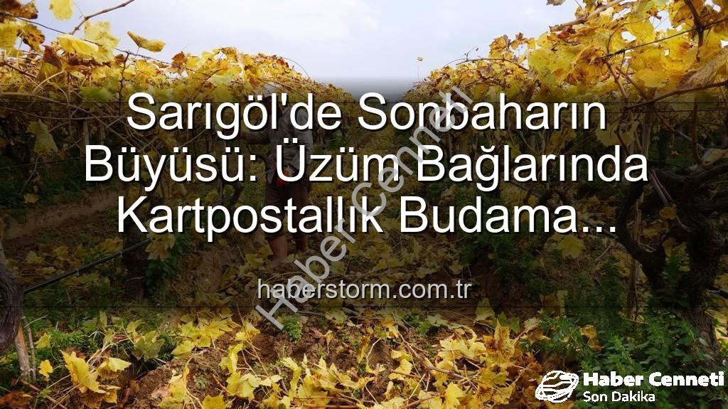 Sarıgöl budama - Sarıgöl'de Sonbahar Büyüsü: Budama Zamanı ve Kartpostallık Manzaralar