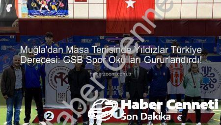 Muğla’nın Genç Masa Tenisi Yıldızları Adana’da Türkiye Derecesiyle Parıldadı!