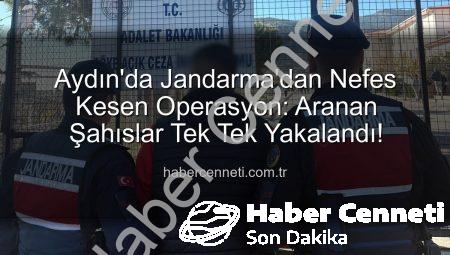 Aydın’da Jandarma’dan Nefes Kesen Operasyon: Aranan Şahıslar Tek Tek Yakalandı!